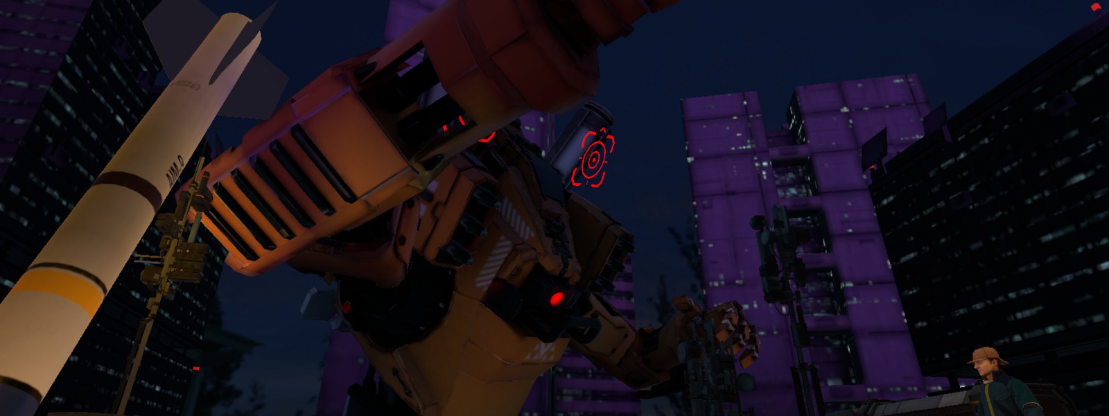 Giant war machine showdown in Sherlock's Journey VR