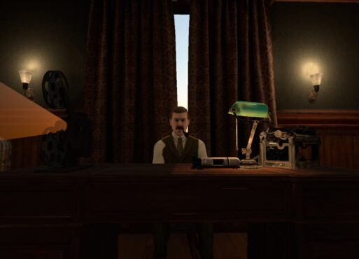 Watson at his desk in Sherlock's Journey VR